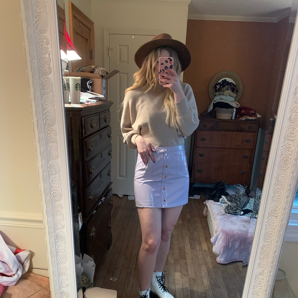 FOREVER 21 LILAC SKIRT - Picture 7 of 8